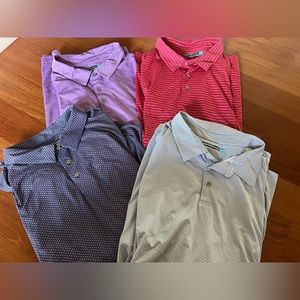 Men’s 4XLT XXXLT lot of 4 polo shirts. Excellent condition